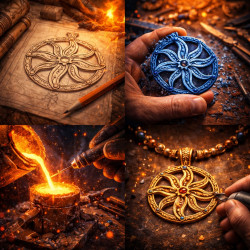 От эскиза до готового оберега: этапы изготовления в одной системе От эскиза до готового оберега: этапы изготовления в одной системе