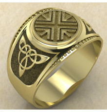 Печатка Авсень золото