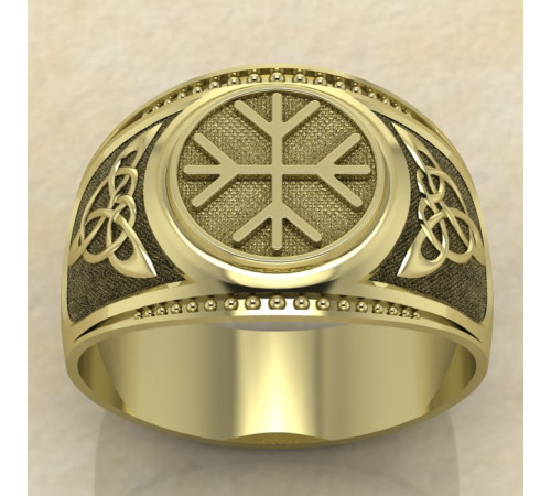 Печатка Агисхьяльм золото