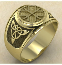 Печатка Агисхьяльм золото