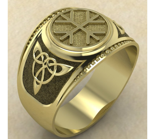 Печатка Агисхьяльм золото