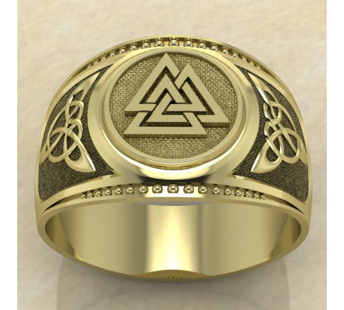 Печатка Валькнут золото