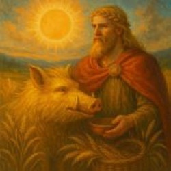 Фрейр и Золотой кабан: сияние клыков, спасающее хлебные поля