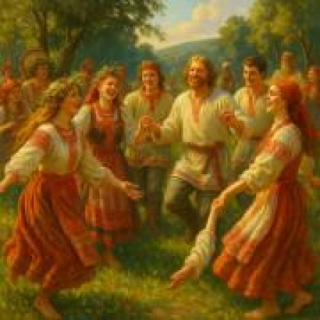 Как собирались на игрища и хороводы у древних славян?