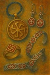 Магия символа Ладинец в ювелирных изделиях