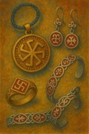 Магия символа Ладинец в ювелирных изделиях