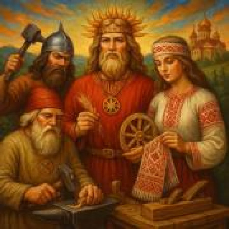 Покровители ремёсел и профессий у славянских богов — кузница, где судьба выдаёт спецодежду звёздным кланам
