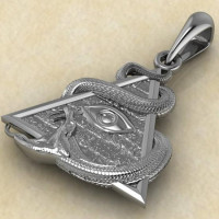 Всевидящее око со змеей