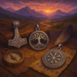 Серебряные подвески для защиты в путешествиях Серебряные подвески для защиты в путешествиях