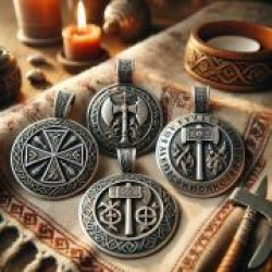 Серебряные подвески с символами славянских богов Серебряные подвески с символами славянских богов