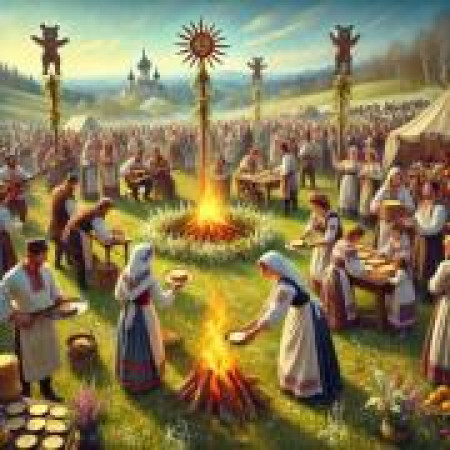 Славянский праздник Комоедица 20 марта, день первый